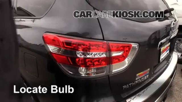 2014 Nissan Pathfinder SL Hybrid 2.5L 4 Cyl. Supercharged Luces Luz de reversa (reemplazar foco)